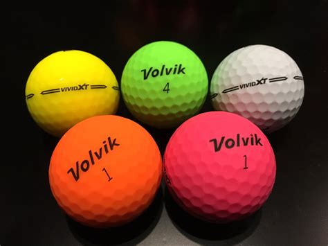 vivid golf balls.